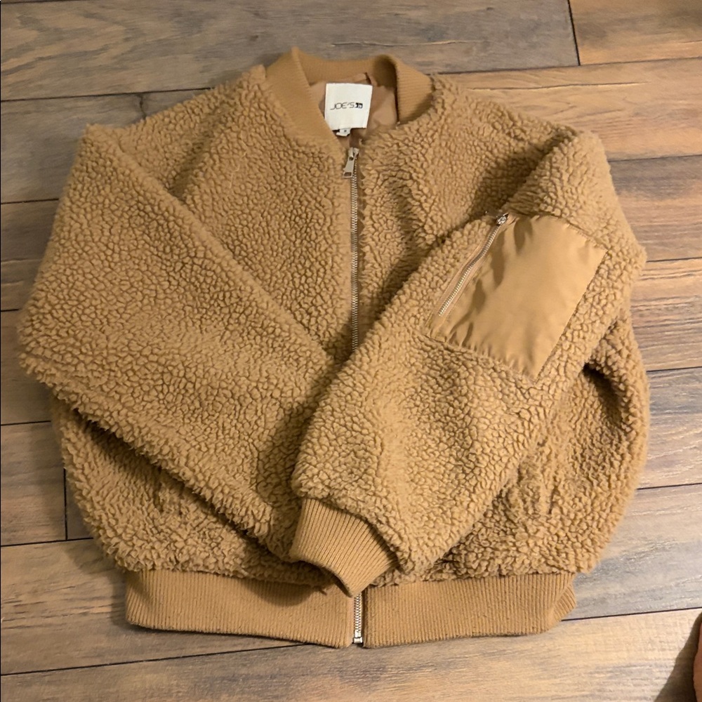 Joe's Jeans Camel Teddy Sherpa Bomber